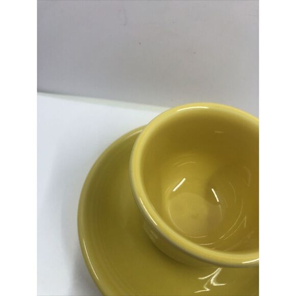 Fiestaware Coffee Tea Cup and Saucer Set Retired Sunflower HLC- CCCC - Picture 5 of 16